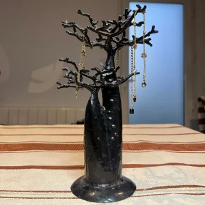 Baobab en métal recyclé - Porte boucles d'oreilles