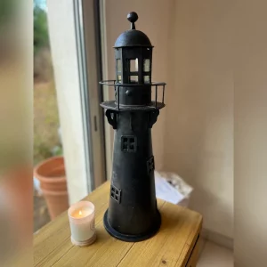 Sculpture de Phare en métal recyclé - 60 cm