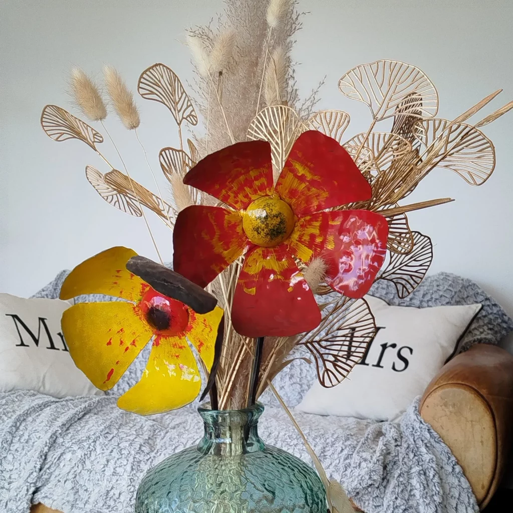 Fleur de Coquelicot en Métal Recyclé – Dites-le avec des fleurs !