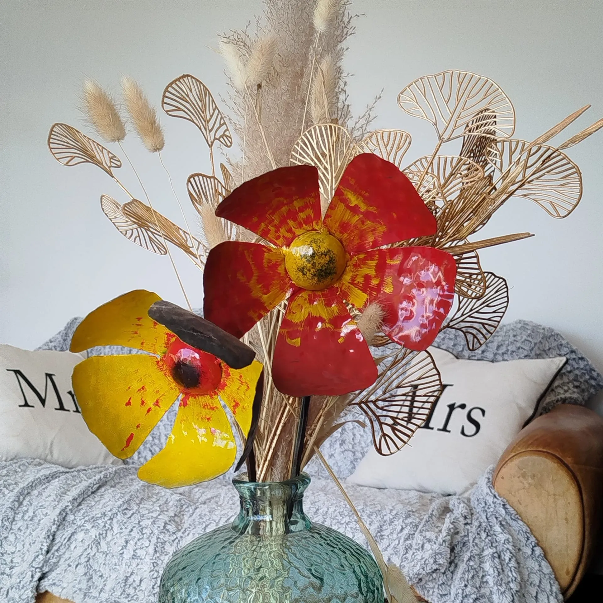 Fleur de Coquelicot en Métal Recyclé – Dites-le avec des fleurs !